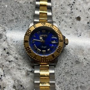 Wonens Invicta blue faced watch